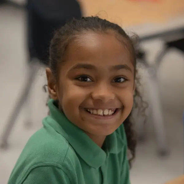 Smiling female youth.